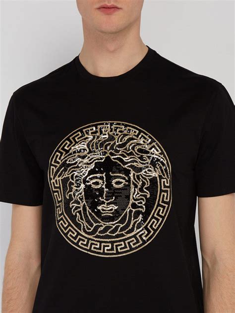 versace t shirt medusa head mens|versace medusa shirt men's uk.